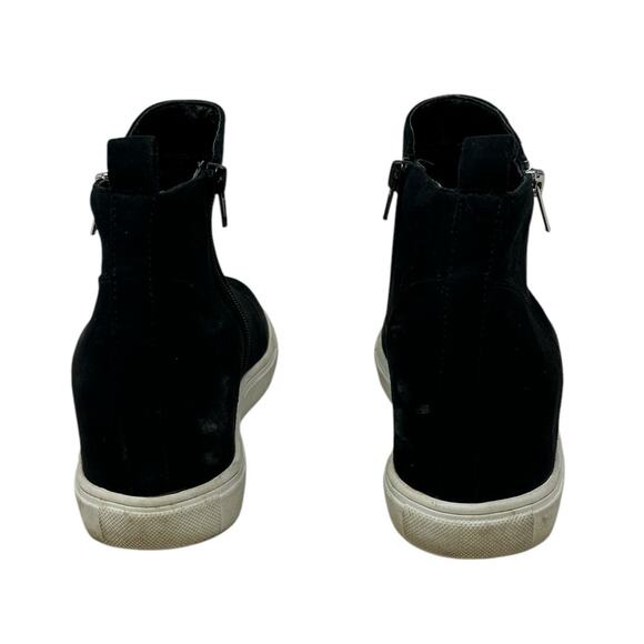 Madden Girl Piperr Black Faux Suede Zipper Up Ankle Boots 8.5 M - Picture 8 of 9